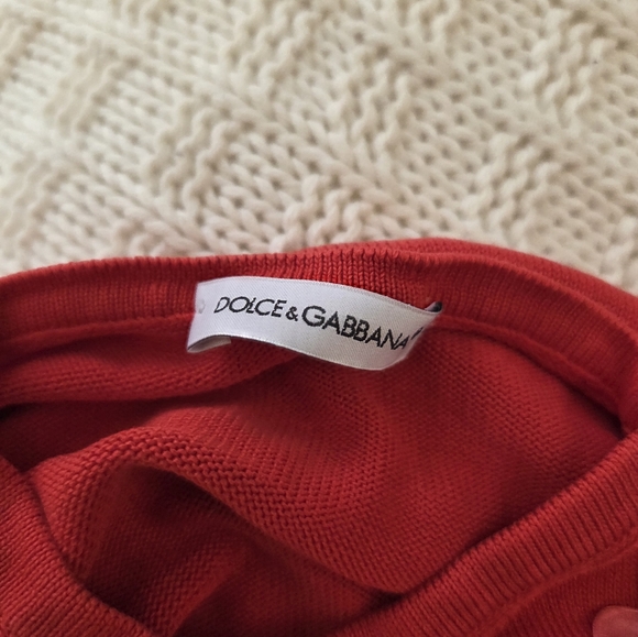 🌺DOLCE & GABBANA🌺 Baby Girls Flower Embellished Cardigan Sweater - [12 months] - Picture 10 of 10